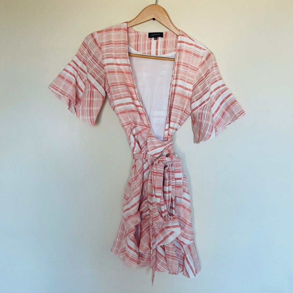 Majorelle Portia Wrap Dress ruffle revolve